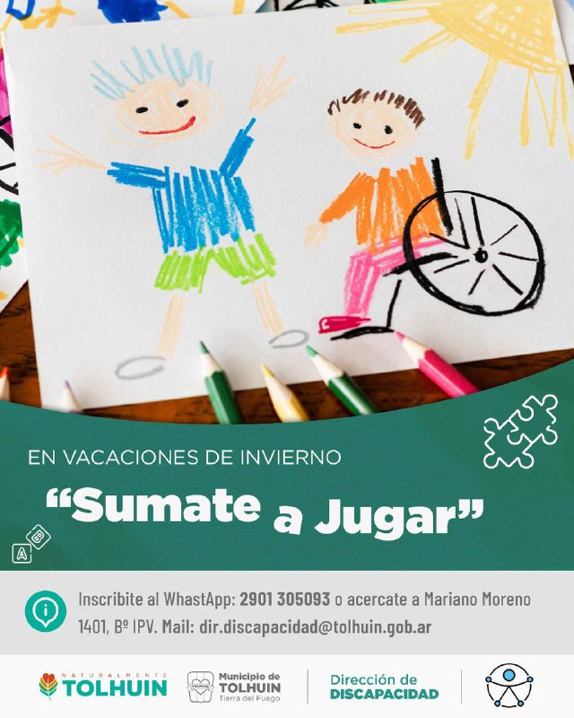 Actividades recreativas inclusivas en Tolhuin para las vacaciones de invierno