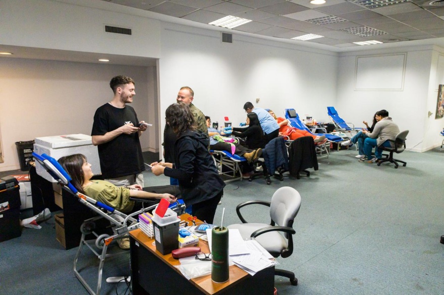 Realizaron campaña de donación voluntaria de sangre en Casa de Tierra del Fuego