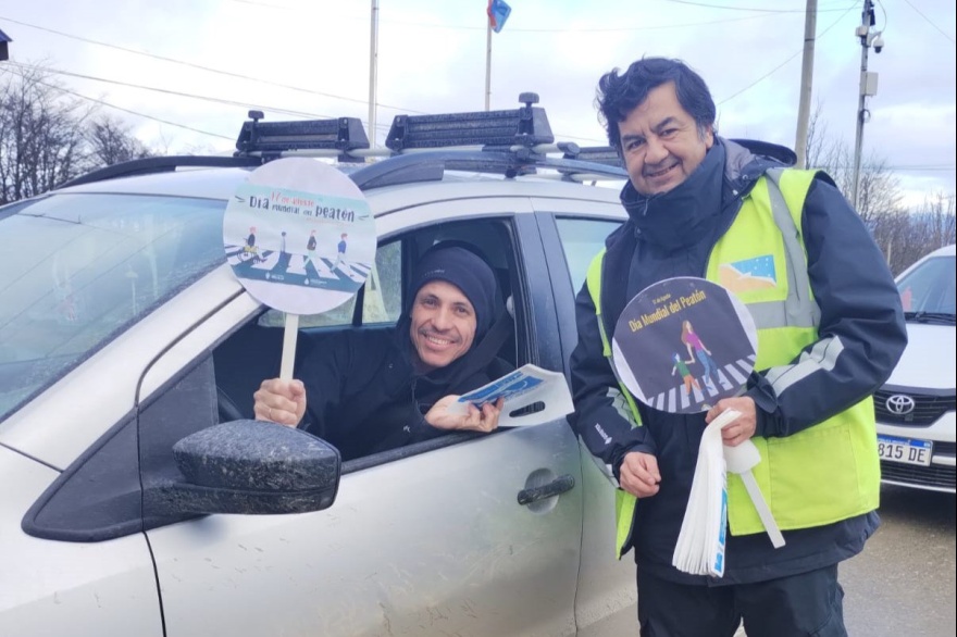 Gobierno llevó adelante acciones de concientización en el ‘Día Mundial del Peatón’