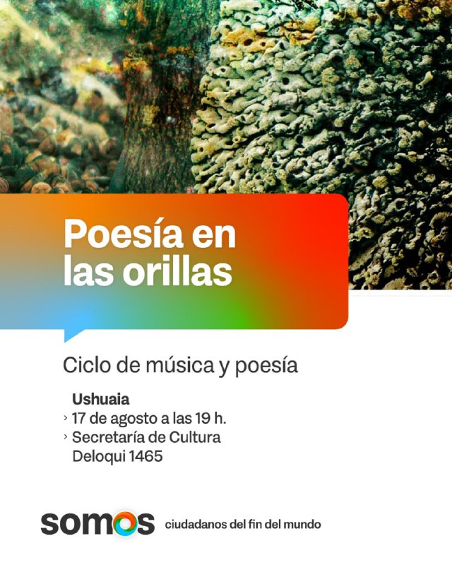 Se realizará un encuentro de poetas y músicos en ushuaia