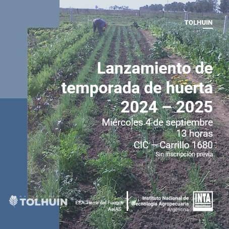 Lanzan la temporada de huerta 2024 – 2025 en Tolhuin