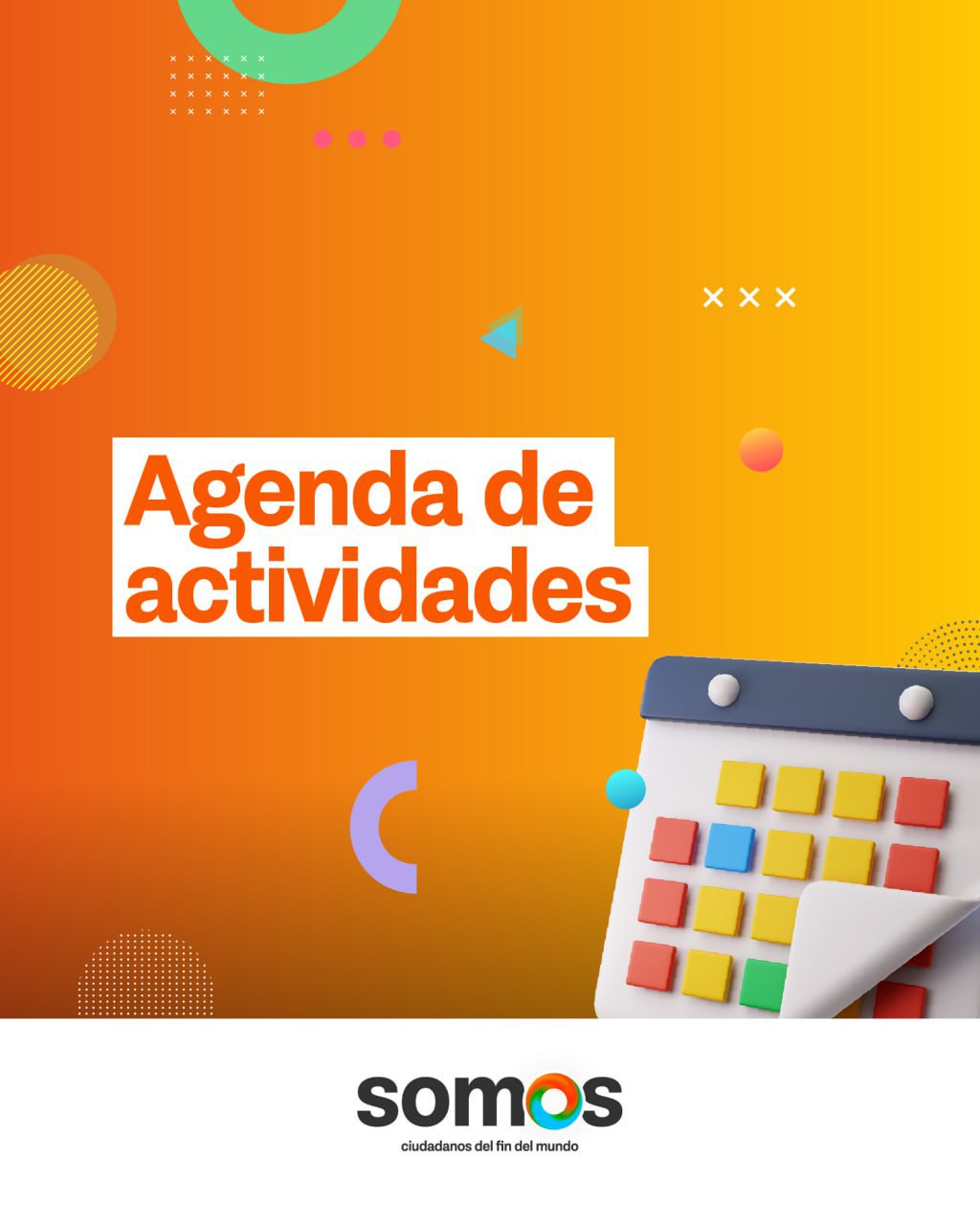  Agenda de actividades