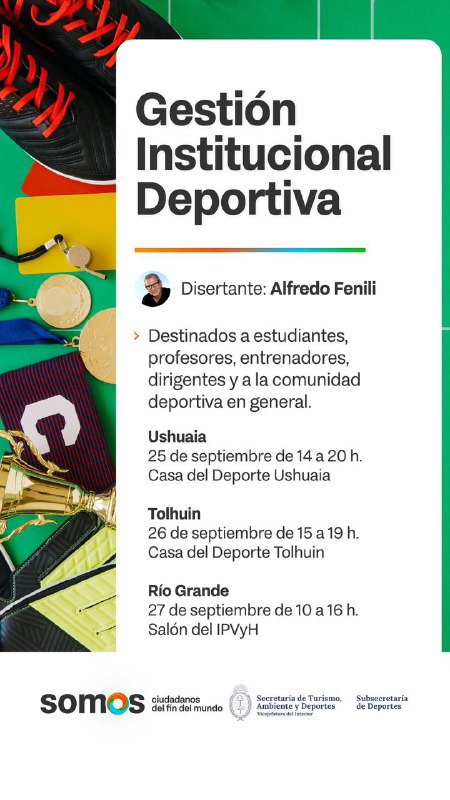 La secretaria de deportes brindará charla sobre gestión institucional deportiva