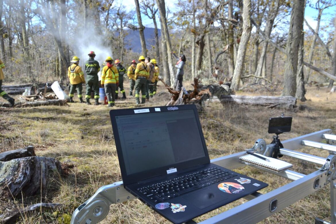 En la reserva Río Valdéz se realizó una prueba piloto de un sistema de detección ultratemprana de incendios