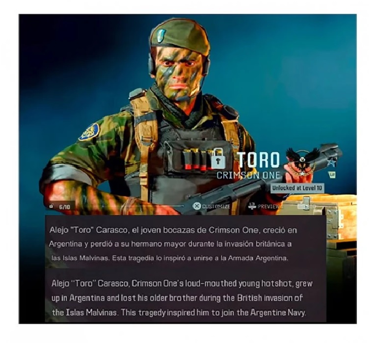 El esperado lanzamiento de Call of Duty: Black Ops 6 presenta a un personaje argentino inspirado en la Guerra de Malvinas