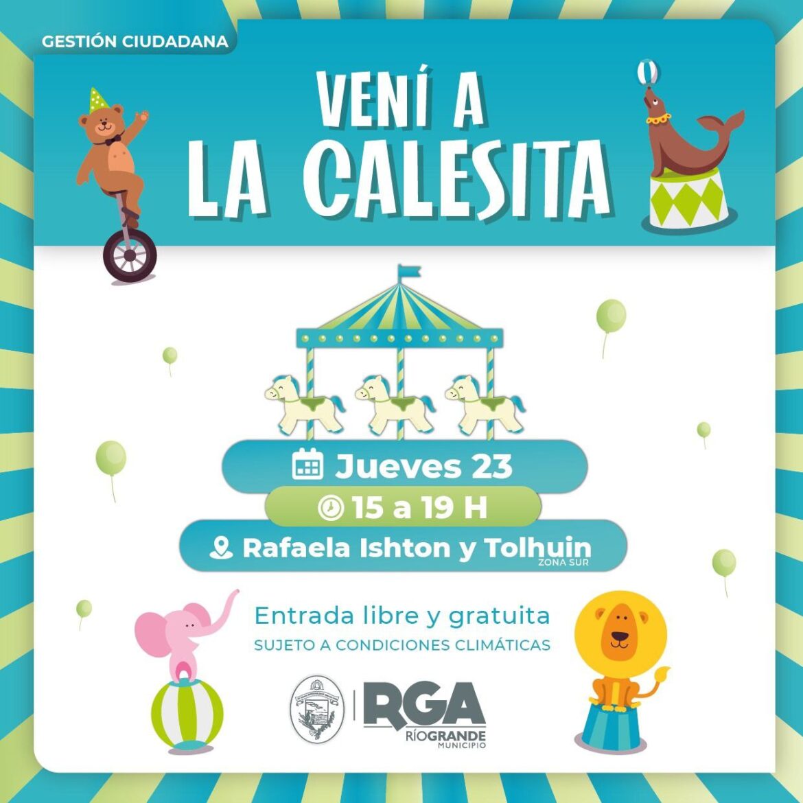 DISFRUTA EN FAMILIA DE LA CALESITA DE ZONA SUR