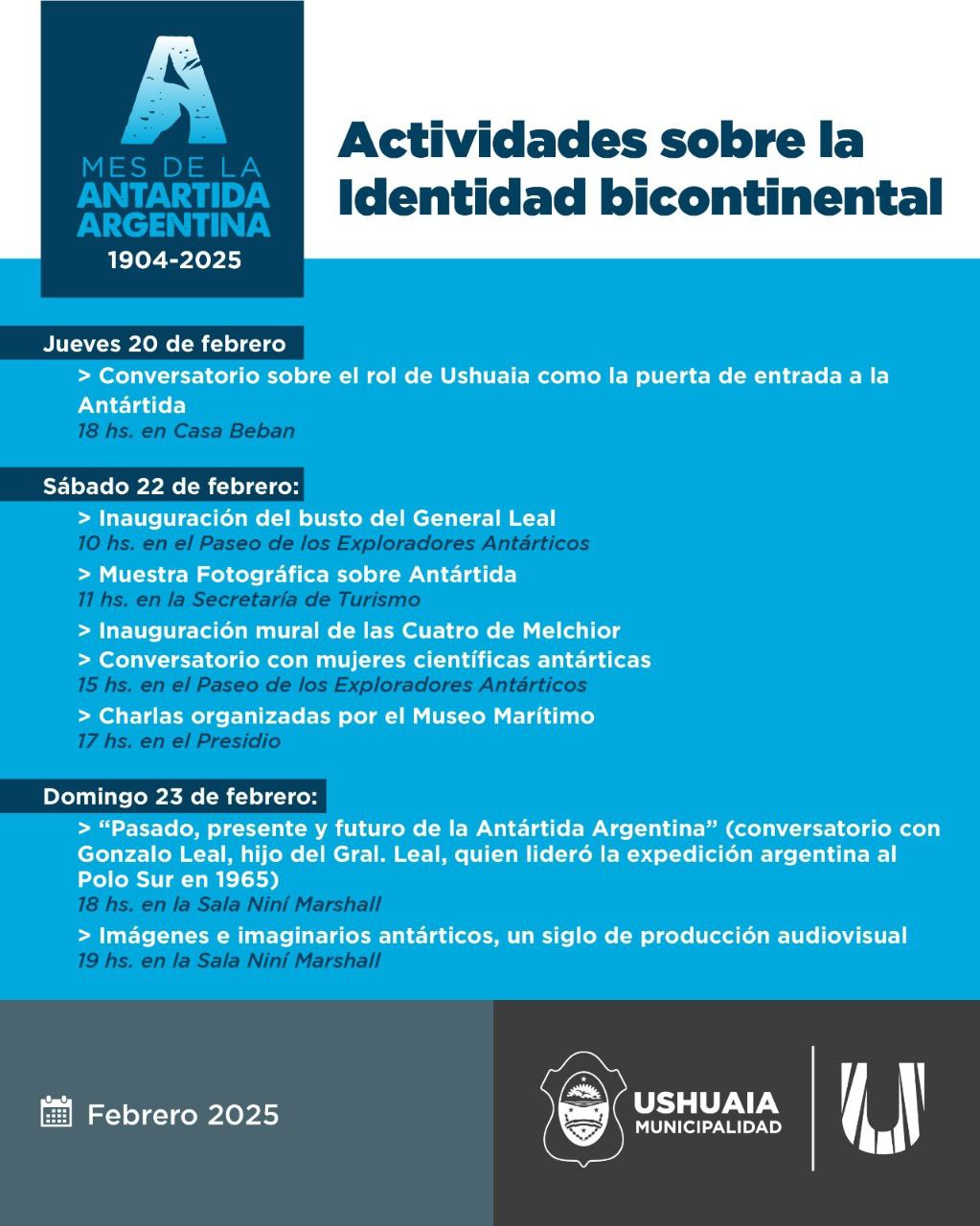 Ushuaia Conmemora Los 121 Años De La Presencia Argentina Permanente E Ininterrumpida En La Antártida