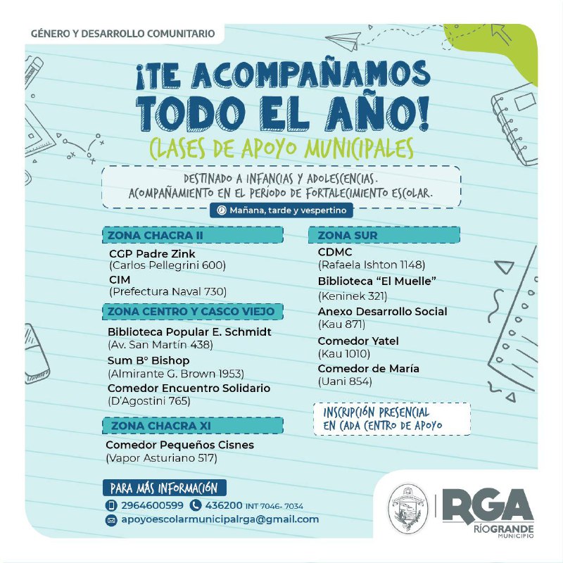 Las Clases De Apoyo Escolar Del Municipio Te Acompañan Todo El Año