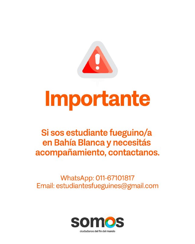 Gobierno Pone A Disposición Nuevos Canales De Contacto De Acompañamiento Para Jóvenes Estudiantes Fueguinos En Bahía Blanca