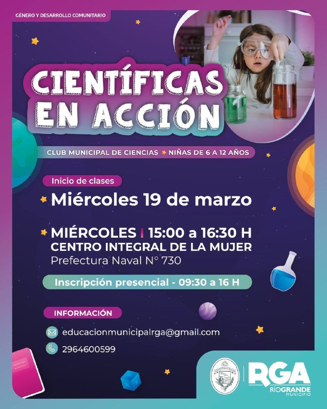 Súmate A Las Actividades De “Científicas En Acción”