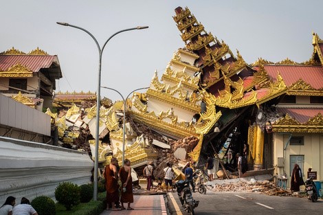 Devastador terremoto sacude Birmania: más de 1.600 muertos y miles de heridos