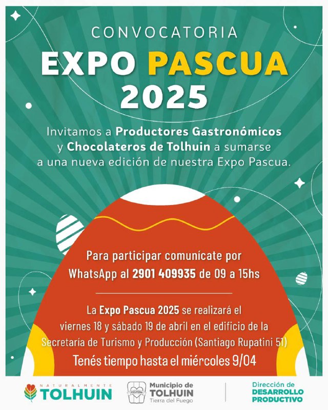 El Municipio de Tolhuin lanza la convocatoria para la Expo Pascua 2025