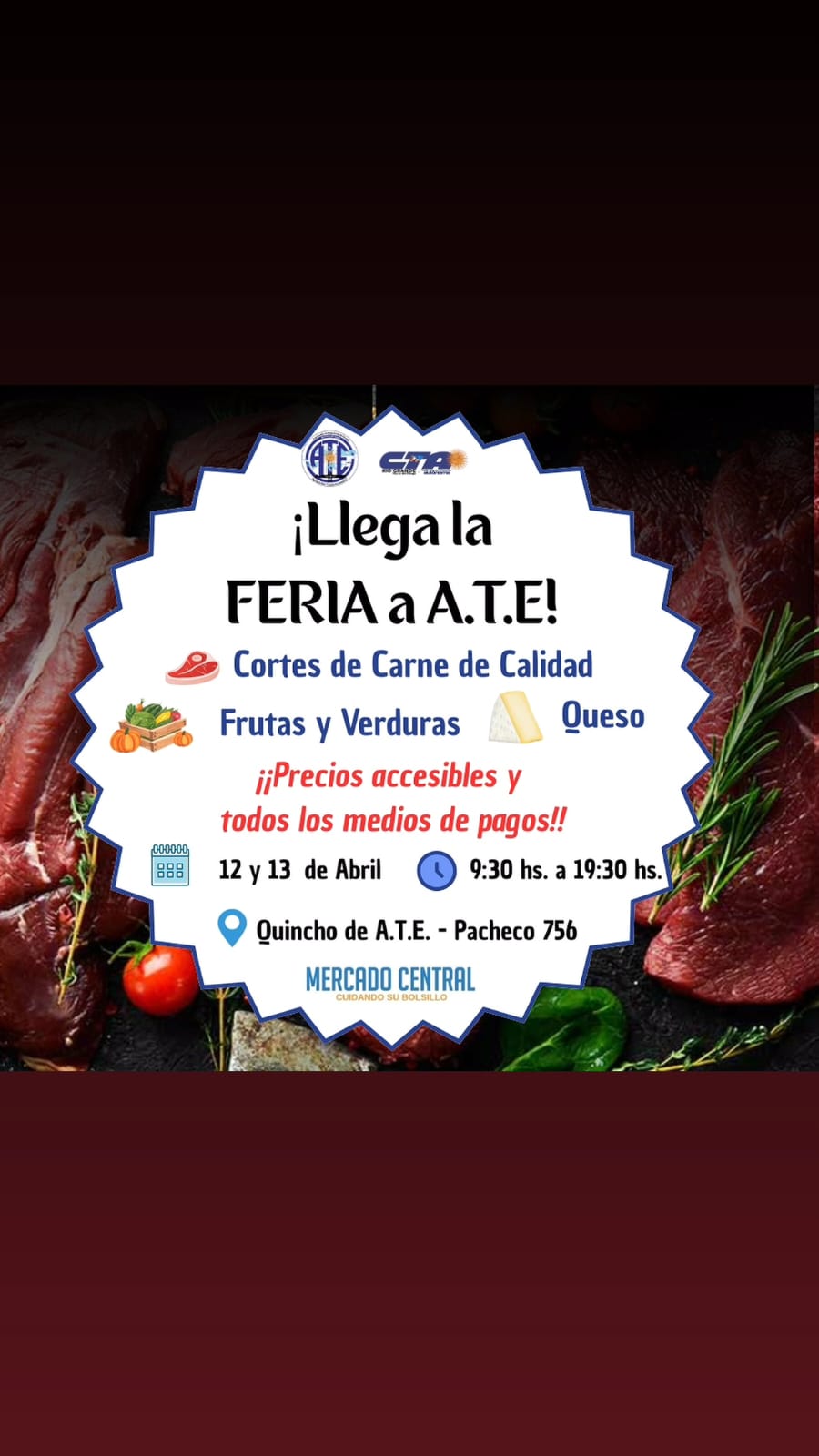 Llega la feria de precios bajos de ATE