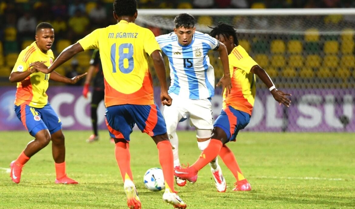 La Sub 17 de Argentina sufre un revés ante Colombia y deberá luchar en repechaje por el pase al Mundial