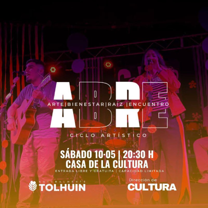 Tolhuin da inicio a los ciclos artísticos en la Casa de la Cultura con la propuesta “ABRE”