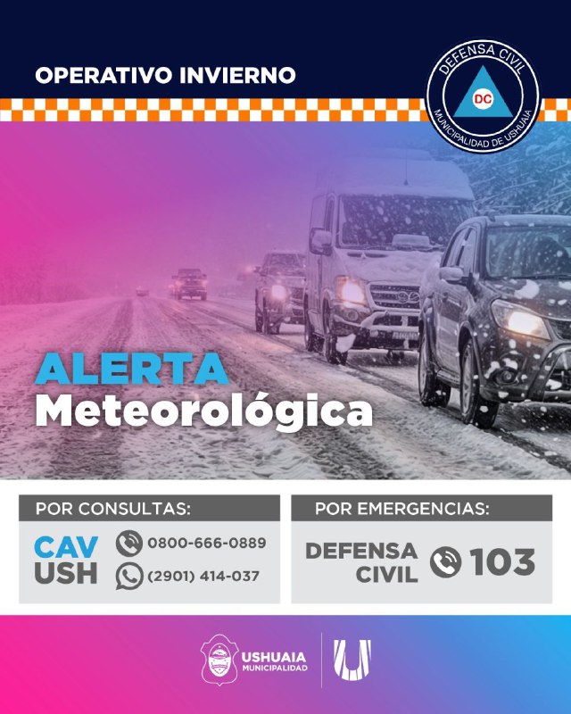 ALERTA POR NEVADAS