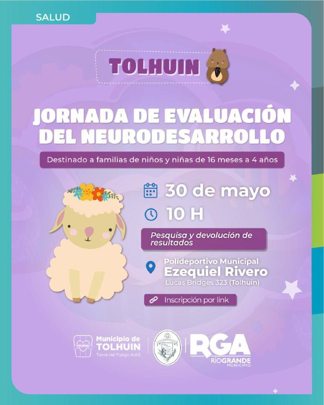 Municipios de Tolhuin y Río Grande impulsan una jornada de detección temprana del neurodesarrollo en Tolhuin