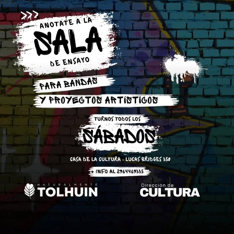 Tolhuin impulsa la música local con un espacio gratuito para ensayos