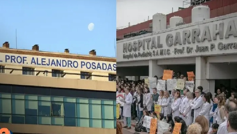 Gobierno de Milei intensifica presión sobre hospitales Garrahan y Posadas ante reclamos salariales