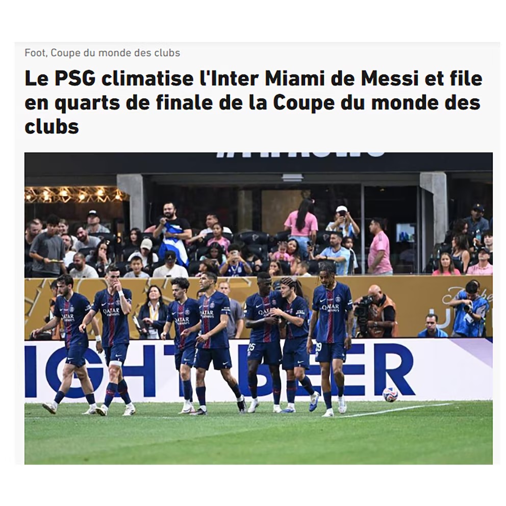 El PSG aplasta al Inter Miami de Messi y avanza con autoridad en el Mundial de Clubes
