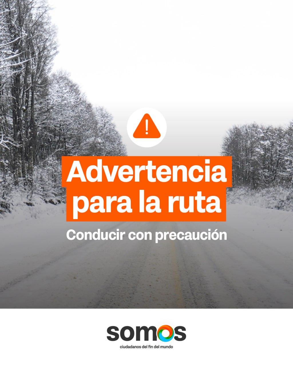 Gobierno advierte hielo lavado en la ruta A