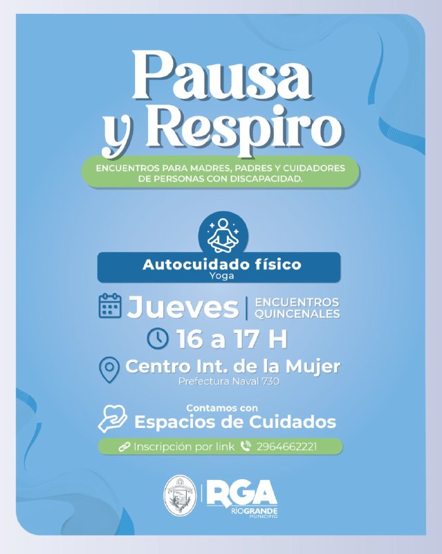 CONTINÚAN LAS ACTIVIDADES DE “PAUSA Y RESPIRO” PARA LAS FAMILIAS CUIDADORAS DE PERSONAS CON DISCAPACIDAD