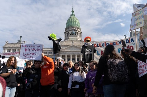 Remigia Cáceres, de la CTA, denuncia la «crueldad» del Gobierno y advierte resistencia ante posible veto a la Ley de Discapacidad