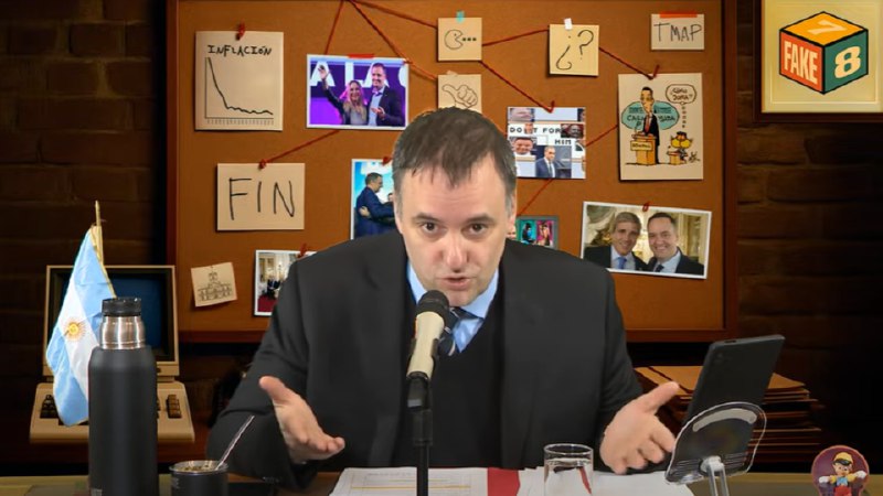 Adorni y el negocio oculto en su canal de YouTube: denuncian violación a la ética pública