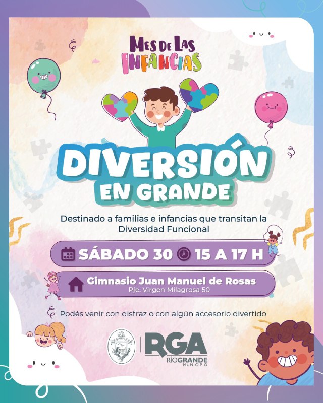 EL MUNICIPIO CELEBRA EL MES DE LAS INFANCIAS CON UNA PROPUESTA INCLUSIVA Y ACCESIBLE PARA LAS FAMILIAS