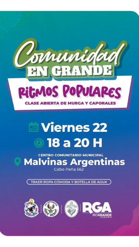 VIERNES DE RITMOS POPULARES EN COMUNIDAD EN GRANDE