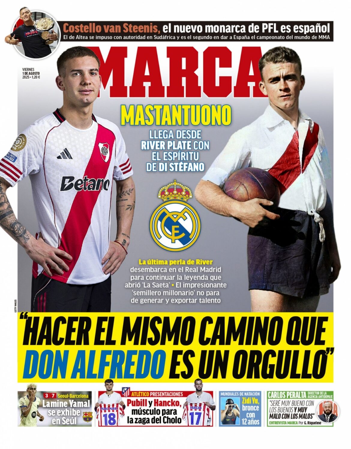 Mastantuono: El heredero del legado de Di Stéfano