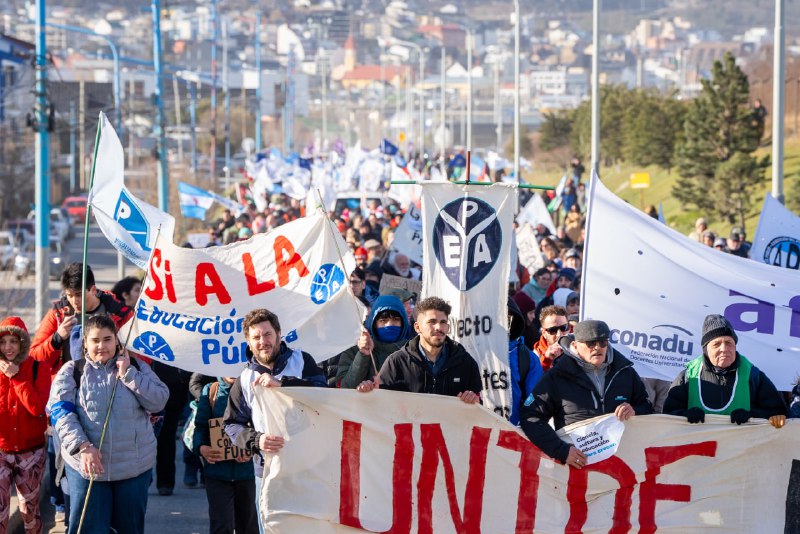 Tierra Del Fuego Se Pronunció A Favor De La Universidad Pública: “El País Le Dice Basta A La Motosierra De Milei”