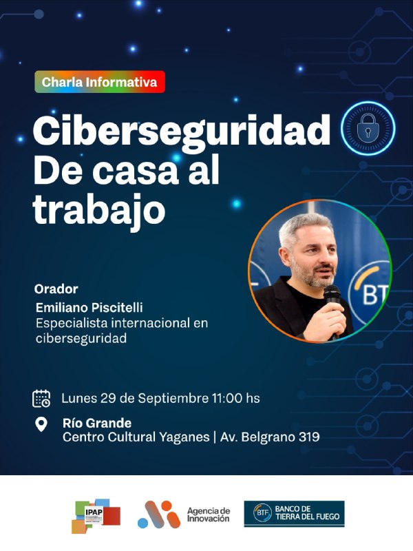 El BTF Invita A Charla Abierta Y Gratuita Sobre Ciberseguridad