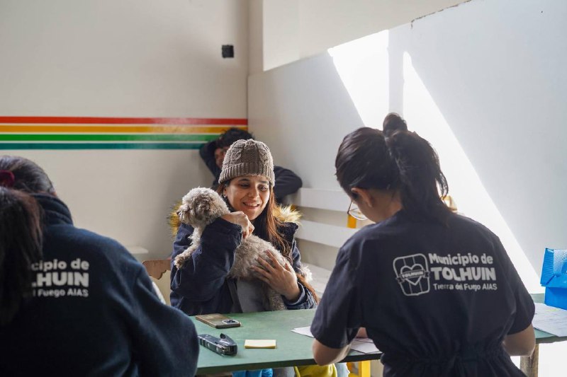 El Municipio de Tolhuin llevó adelante una exitosa jornada de Bienestar Animal