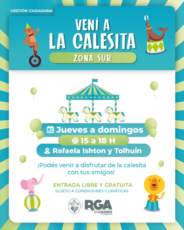 VUELVE A GIRAR LA CALESITA DE ZONA SUR