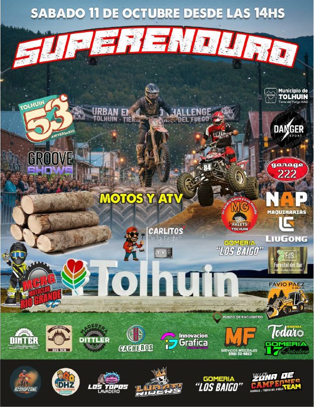 Tolhuin continúa los festejos: llega el Súper Enduro Aniversario