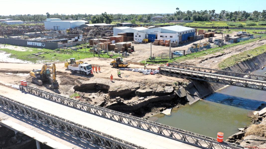 El Ejército cobró millonaria suma por puentes en Bahía Blanca que Petri presentó como ayuda solidaria