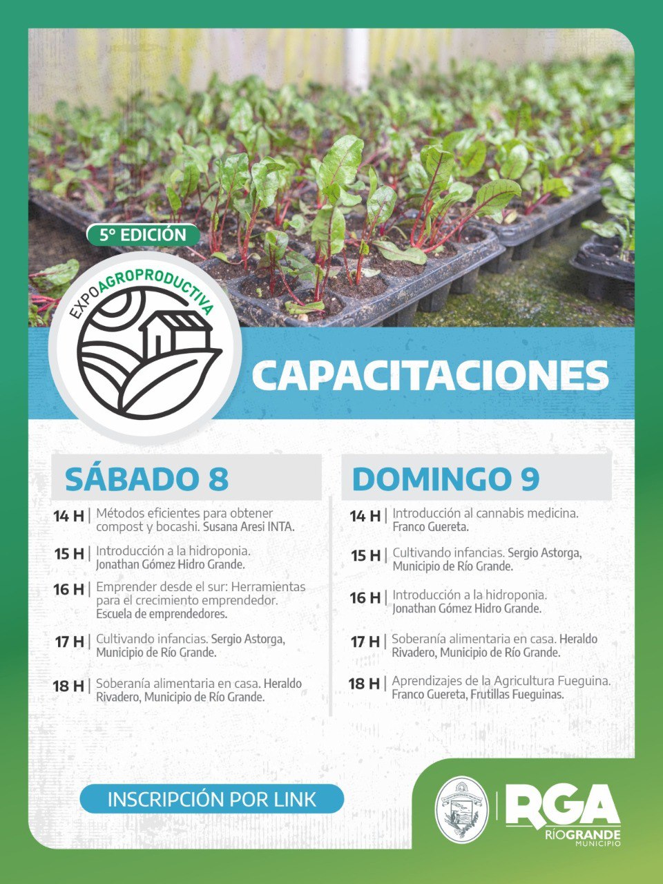 SUMATE A LAS CAPACITACIONES DE LA 5ª EXPO AGROPRODUCTIVA