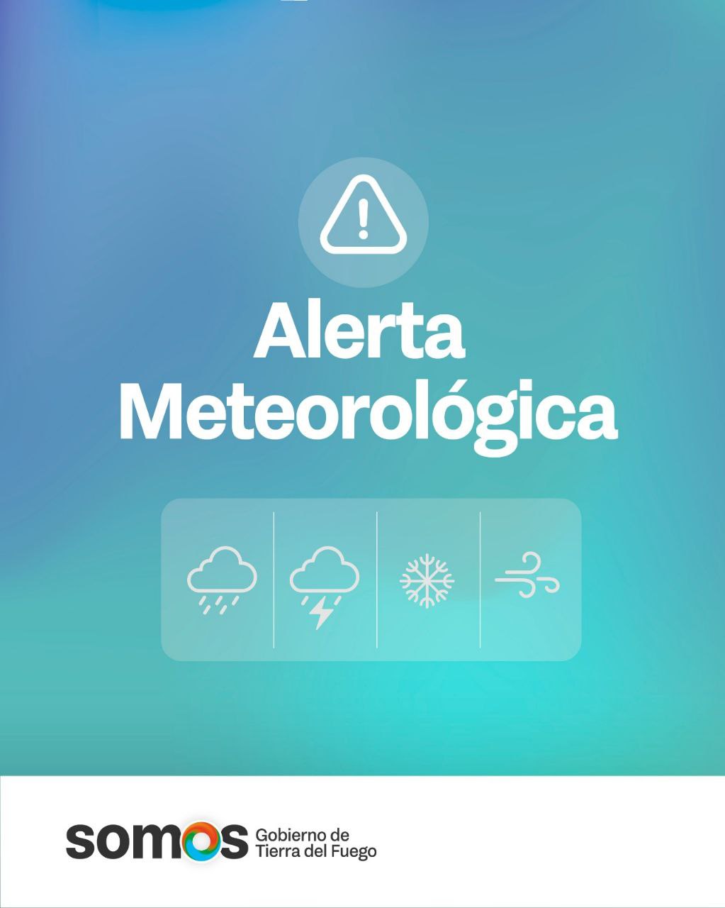 ALERTA METEOROLÓGICA POR VIENTOS INTENSOS Y POSIBLES NEVADAS