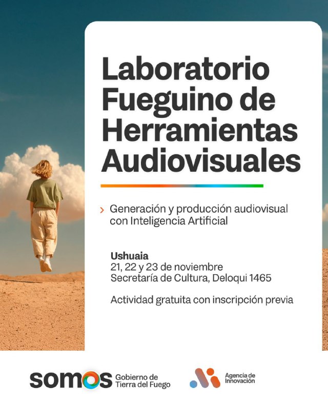 LA SECRETARÍA DE CULTURA ABRIÓ LA CONVOCATORIA PARA EL LABORATORIO FUEGUINO DE HERRAMIENTAS AUDIOVISUALES EDICIÓN 2025