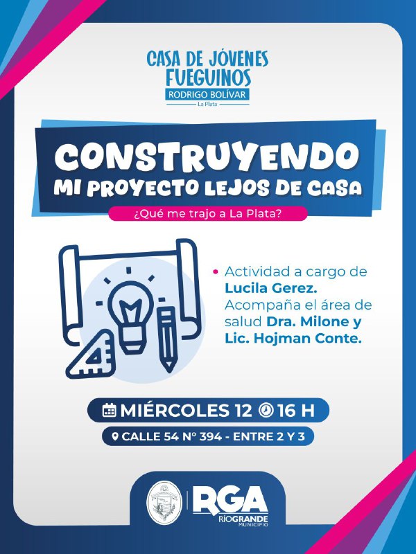 SE LLEVARÁ ADELANTE EL CONVERSATORIO “CONSTRUYENDO MI PROYECTO LEJOS DE CASA: ¿QUÉ ME TRAJO A LA PLATA?”
