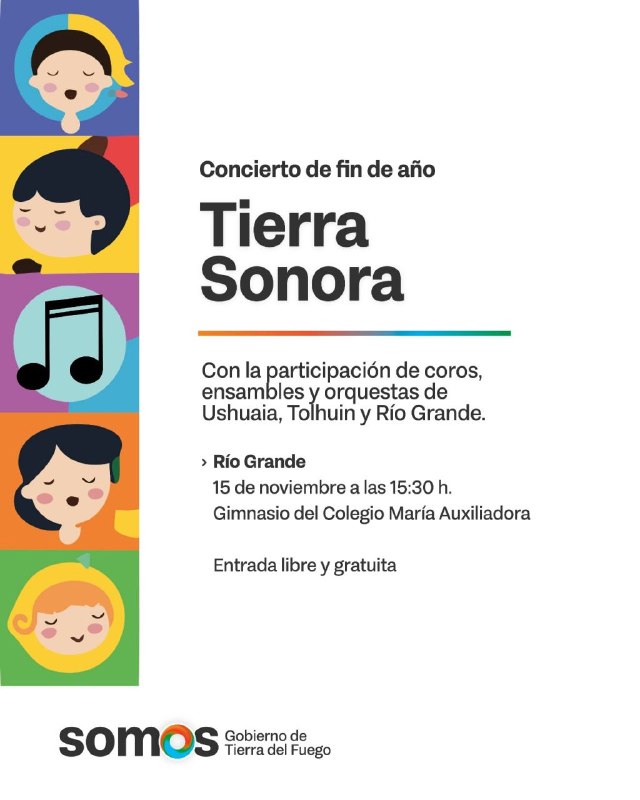 LLEGA “TIERRA SONORA” EL CONCIERTO DE CIERRE ANUAL DEL PROGRAMA PROVINCIAL ORQUESTAS Y COROS