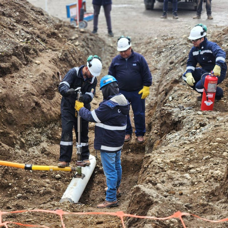 El Municipio avanza con obras de gas para fortalecer a productores de Tolhuin