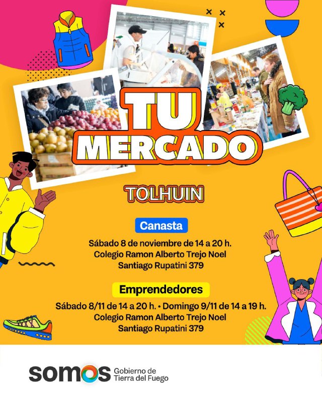 VUELVE “TU MERCADO” A TOLHUIN CON UNA PROPUESTA RENOVADA PARA TODA LA FAMILIA