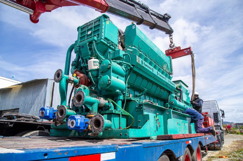 La DPE Inició El Traslado De Un Equipo Generador De La Usina De Tolhuin Para Su Mantenimiento Integral