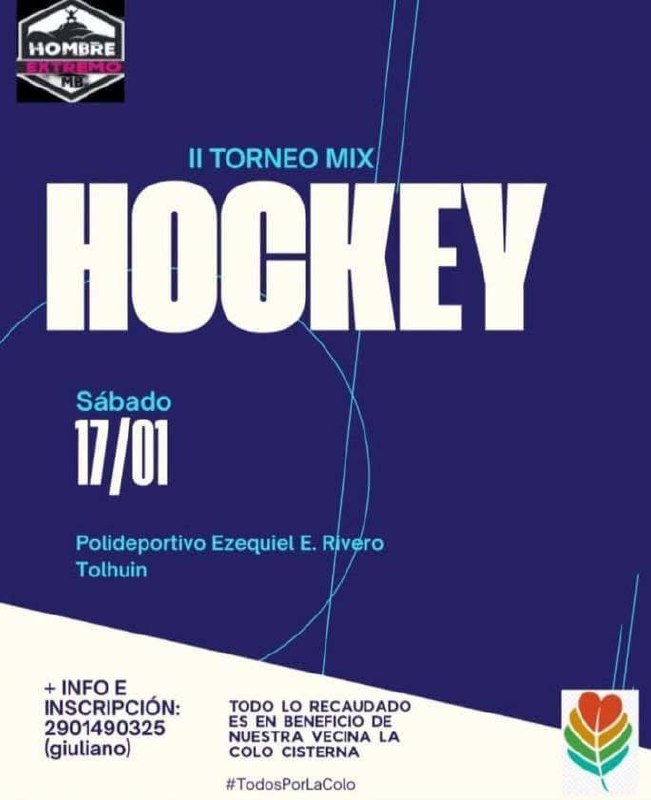 El Municipio acompaña un torneo de hockey solidario en Tolhuin