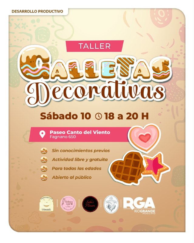 LLEGA EL TALLER “GALLETAS DECORATIVAS” AL PASEO CANTO DEL VIENTO
