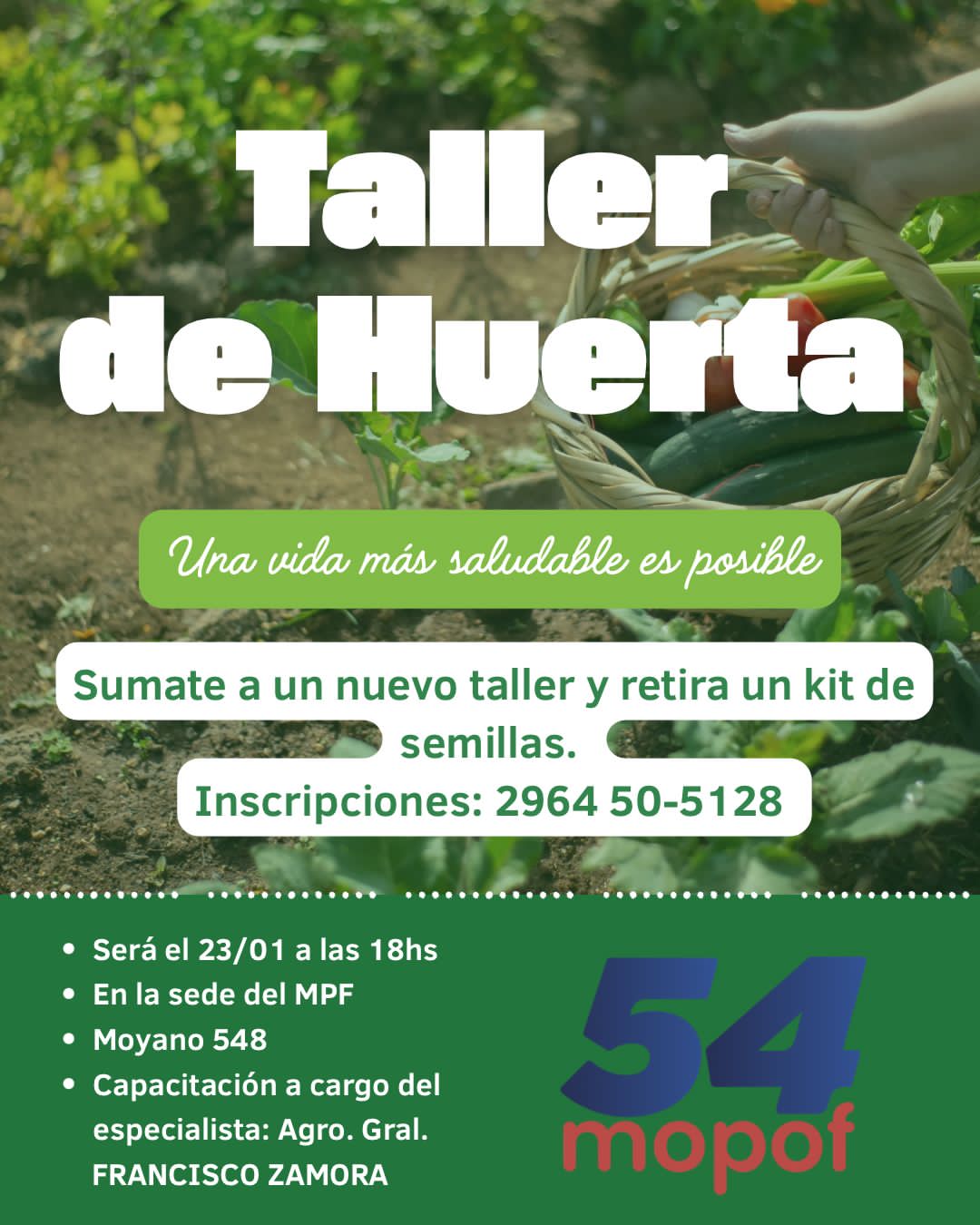 Taller de Huerta Familiar en la sede del MPF