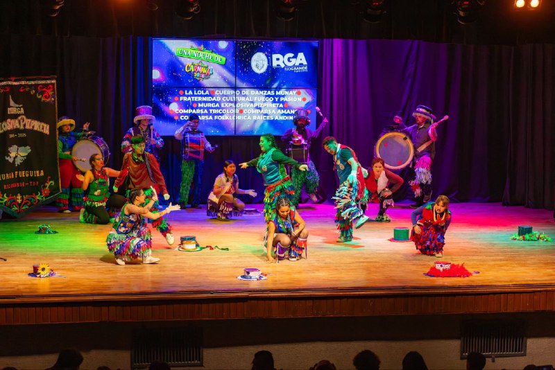 RIO GRANDE CELEBRÓ “UNA NOCHE DE CARNAVAL” CON MÚSICA, COLOR Y DANZA