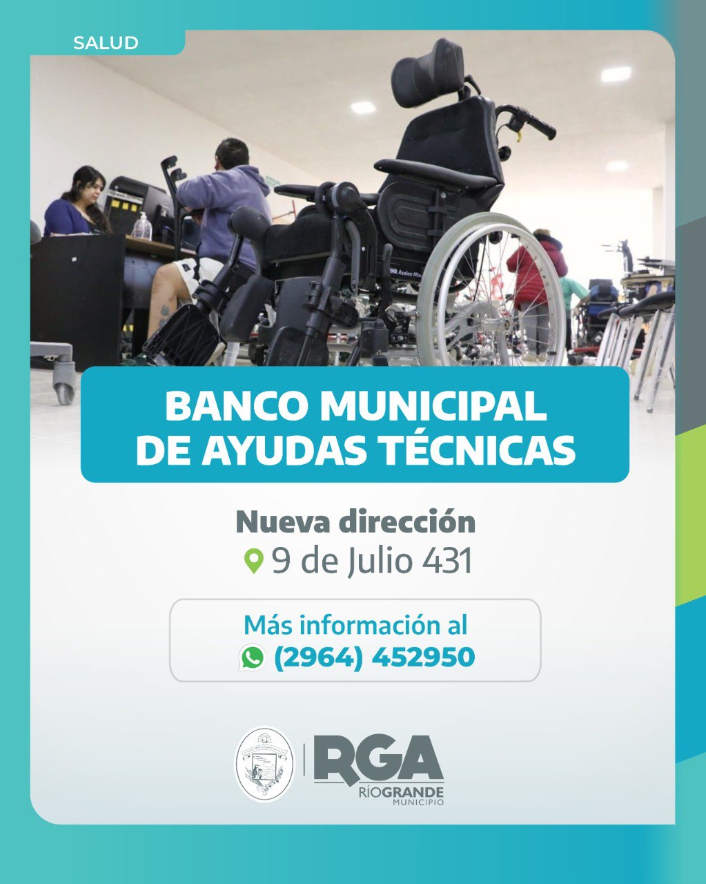 EL BANCO MUNICIPAL DE AYUDAS TÉCNICAS SE TRASLADÓ A 9 DE JULIO 431